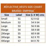 Empiral Safety Vest, E108093105, Star, Orange, XXL