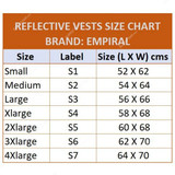 Empiral Safety Vest, E108093107, Star, Orange, 4XL