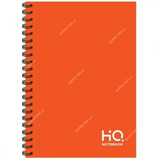 Navneet Hard Case Wiro Notebook, NAV85509, A5, 80 Sheets, Orange