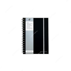 Pukka Wiro Elasticated Jotta Pad, SBJPOLYA5, A4, 80 gsm, 160 Pages, Black