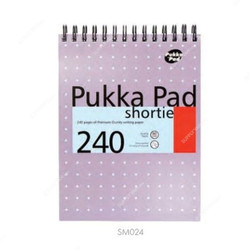 Pukka Reporters Mettallic Pad, SM024, 178 x 235MM, 240 Pages, White