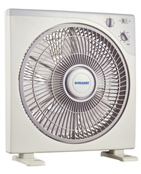 Sonashi Box Fan, SBF-7032, 12 Inch, 50W, White