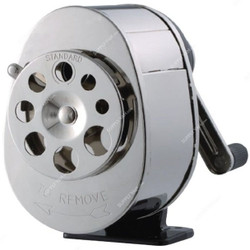 FIS Twin Cutter Metal Pencil Sharpener, FSSP3298, Silver