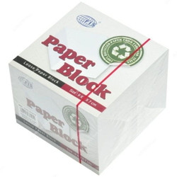 FIS Recycled Loose Paper Block, FSBL9X9X7R, 9 x 9 x 7CM, White