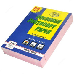 FIS Color Photocopy Paper, A4, 80 GSM, Pink, PK500