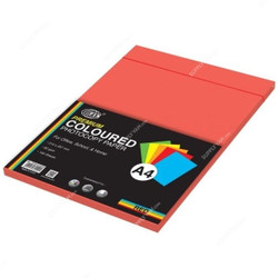 FIS Premium Color Photocopy Paper, A4, 80 GSM, Red, PK100