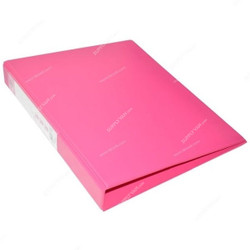 FIS Ring Binder, FSBD225GDRBPI, Poly Vinyl Chloride, 2 Ring, A4, 25MM, Pink