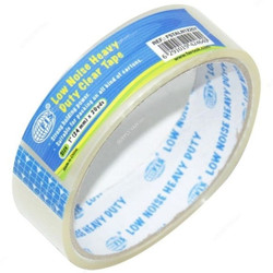 FIS Low Noise Heavy Duty Tape, FSTALN1X20Y, 1 inch x 20 Yard, Clear