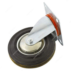 Industrial Swivel Plate Caster Wheel, 5 Inch, Metal, Silver