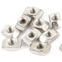 Extrusion T-Hammer Nut, 45 Series, Stainless Steel, M6, PK50