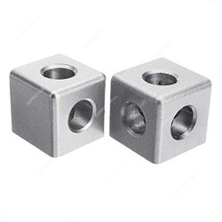 Extrusion Corner Cube Connector, 30 Series, 3 Hole, Aluminium, 30 x 30 mm, PK2