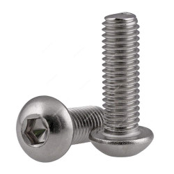 Extrusion Button Head Bolt, Stainless Steel, M4 x 20 mm, PK10