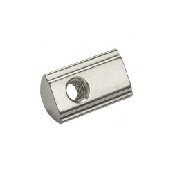 Extrusion Half Round T-Nut, 20 Series, Stainless Steel, M5, PK50