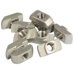 Extrusion T-Hammer Nut, 20 Series, Steel, M5, PK50