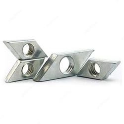 Extrusion Diamond Nut, 30 Series, Iron, M4, PK50