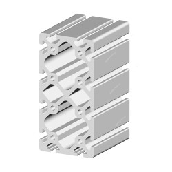 Extrusion T-Slot Aluminium Profile, 40 Series, Aluminium, 80 x 160MM