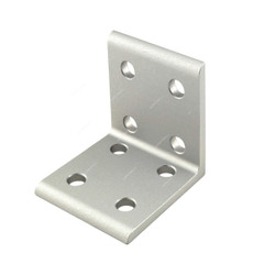 Extrusion Inside Corner Bracket, 30 Series, 8 Hole, Aluminium