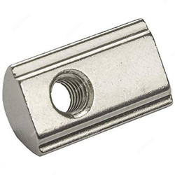 Extrusion Half Round Spring Nut, 40 Series, Stainless Steel, M4, PK50