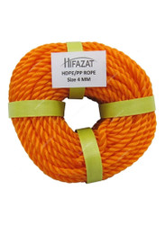 Hifazat Rope, SHGT-NRO-425, Nylon, 4MM x 22.86 Mtrs, Orange