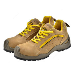 Safetoe Low Ankle Shoes, L-7296, Best Sport, S1 SRC, Genuine Leather, Size40, Camel