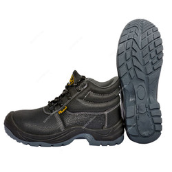 Safetoe High Ankle Shoes, M-8138, Best Worker, S1P SRC, Leather, Size45, Black