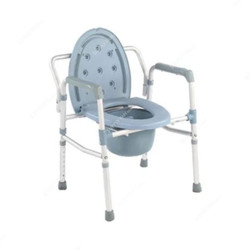 3W Commode Wheel Chair, 3W-811Q, Steel, Blue