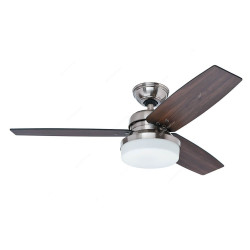 Hunter Ceiling Fan, 50621, Galileo, 3 Blade, 122CM, Brushed Nickel