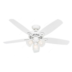 Hunter Ceiling Fan, 50560, Builder Plus, 132CM, White