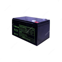 Nova Rechargeable Sealed Lead Acid Battery, NV12-12, 12V, 12Ah/20Hrs