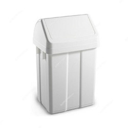 Intercare Patty Trash Bin, Polypropylene, 50 Ltrs, White