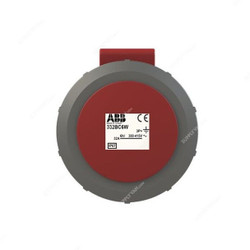 ABB Pin and Sleeve Connector, 332BC6W, 4 Pole, 32A, Red and Grey