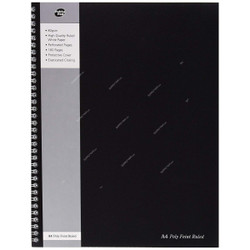 Pukka Pad Wiro Notebook, A4, 80 Gsm, 160 Pages, Black