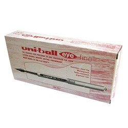 Uni-Ball Roller Ball Pen, UB157, Eye, 0.5MM, Red, 12 Pcs/Pack
