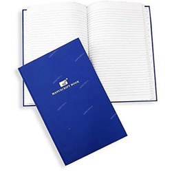 PSI Manuscript Book, PSMB1083Q, 8 x 10 Inch, 3QR, 144 Pages, Blue