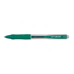 Uni-Ball Ballpoint Pen, SN100F, Lacknock, 0.7MM, Green, 12 Pcs/Pack