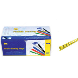 PSI Binding Ring, PSBR25YL, Plastic, 225 Sheets, 25mm, Yellow, 50 Pcs/Pack