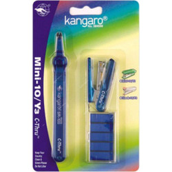 Kangaro Stapler Set, MINI-10-Y3, Blue, 7PCS