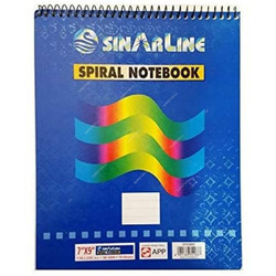 Sinarline Spiral Notebook, SP03888, 56 Gsm, 70 Sheets, 6 Pcs/Pack