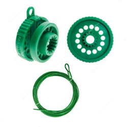 Kab-O-Lok Cable Lockout Set, 39269099, 5 Mtrs, Green, 3 PCS/Set