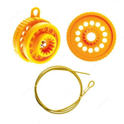 Kab-O-Lok Cable Lockout Set, 39269099, 2 Mtrs, Yellow, 3 PCS/Set