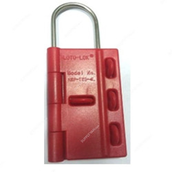 Loto-Lok Lockout Hasp, HSP-TS3-4L, Nylon, Red