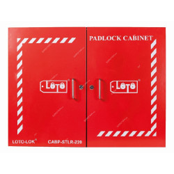 Loto-Lok Padlock Cabinet, CABP-STLR-220, 220 Locks, 584 x 800MM, Red