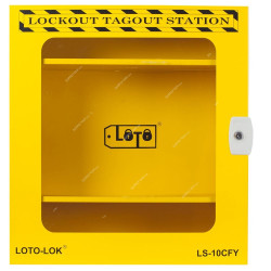 Loto-Lok Lockout Station, LS-10CFY, 600 x 550MM, Yellow
