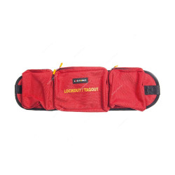 Lok-Force Lockout Tagout Waist Pouch Bag, BG-RD61WP, Polyester, 61 x 16CM