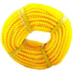 Nylon Rope, 12MM x 50 Mtrs, Yellow