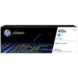 HP Original LaserJet Toner Cartridge, W2031A, 415A, Cyan