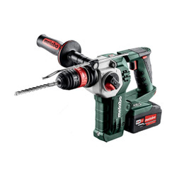 Metabo Cordless Hammer Drill With Plastic Carry Case, KHA-18-LTX-BL-24-Quick, 18V, 2 x 4Ah Battery