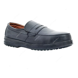 Vaultex Non-Metal S3 Safety Shoes, VE13, Microfiber Leather, Size40, Black