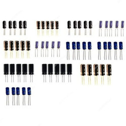 Electrolytic Capacitor Kit, 0.22 to 470 uF, 60 Pcs/Set