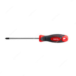 Geepas Screwdriver, GT59102, Phillips, PH2 x 125MM, Red/Black